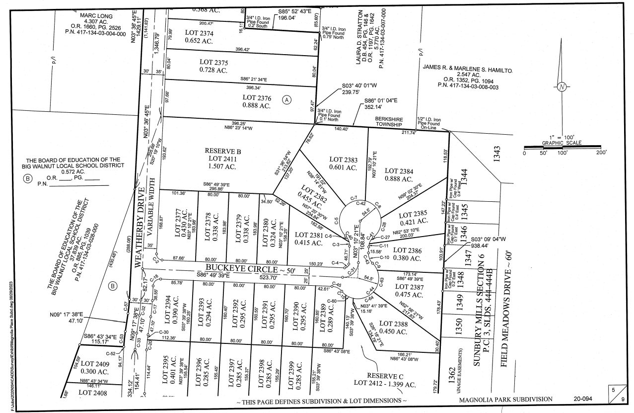 Magnolia Park Plat Middle/East
